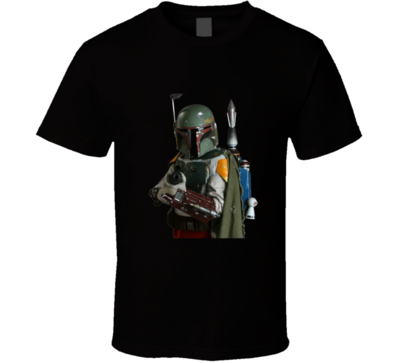 Star Wars Boba Fett Warning Vintage Retro Style T-shirt