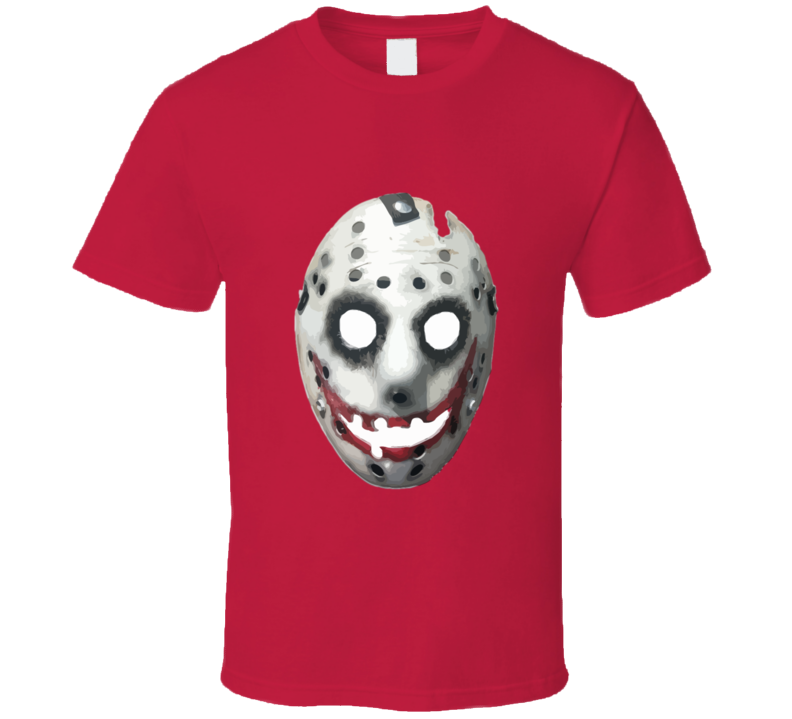 Friday The 13th Jason Mask Mashup Joker Vintage Retro Style T-shirt