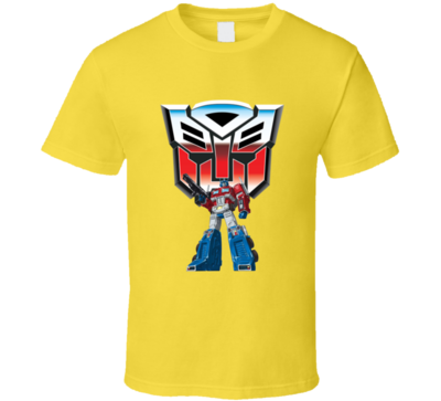 Transformers Optimus Prime And Otobot Logo T-shirt And Apparel T Shirt