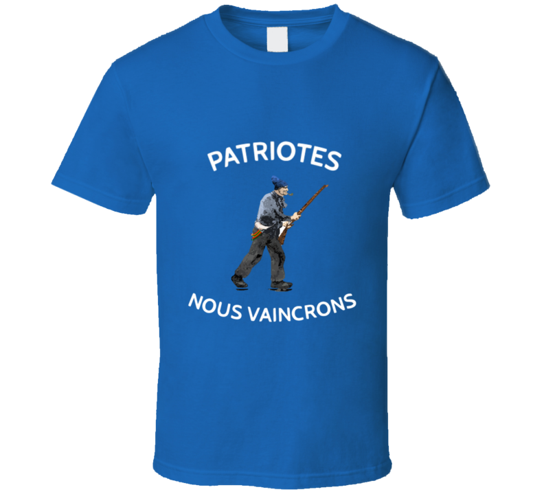 Patriote Nous Vaincrons Vintage Retro Style T-shirt