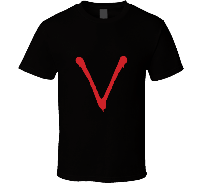 V The Visitor Logo Vintage Retro Style T-shirt