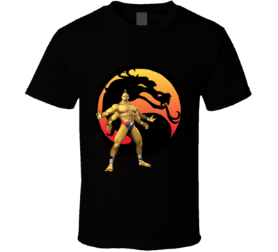 Mortal Kombat Goro And Logo T Shirt