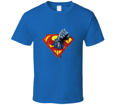 Dc Superman Logo Doomsday Fist T-shirt And Apparel T Shirt