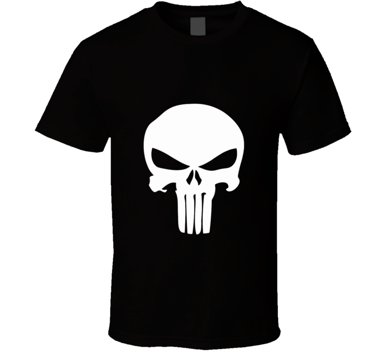 Marvel Punisher Logo Vintage Retro Style T-shirt