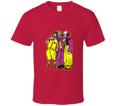 Our Clown Friends Ronald Mcdonald Joker Pennywise T-shirt And Apparel T Shirt