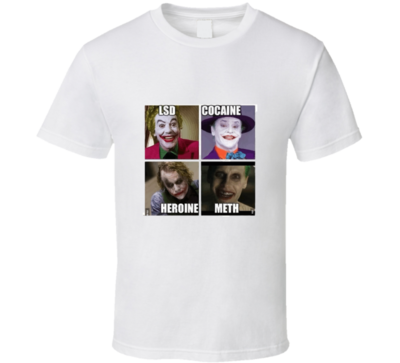 Joker On Drugs Through The Time T-shirt And Apparel T Shirt