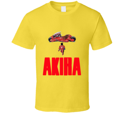 T-shirt Akira Keneda vers sa Moto Style Rétro Vintage