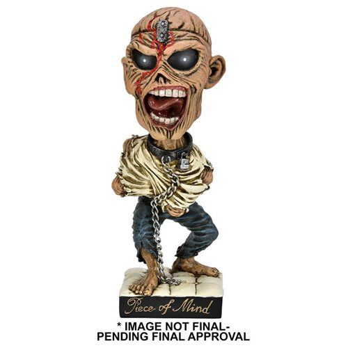 Iron Maiden Piece of Mind Eddie Body Knocker Bobblehead Figure