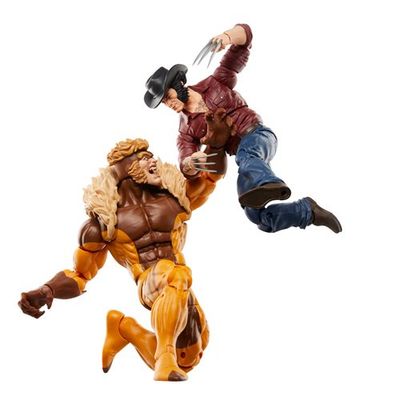 Wolverine 50th Marvel Legends Logan vs Sabretooth 6 Inch Action Figure 2 Pack