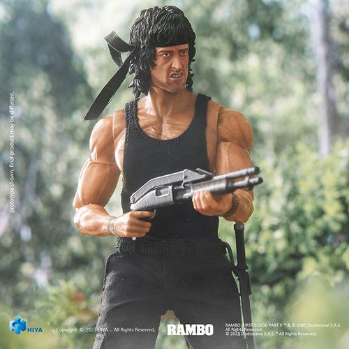Rambo First Blood Part II John Rambo  Sylvester Stallone  Exquisite Super Series 1/12 Scale Action Figure