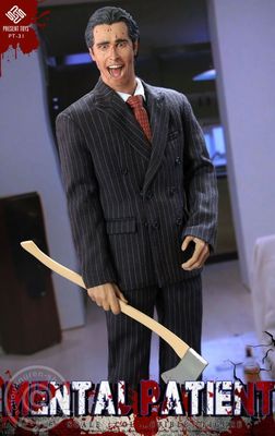 American Psycho Patrick Bateman PTSP31 Christian Bale Mental Patient 1/6 Scale Action Figure