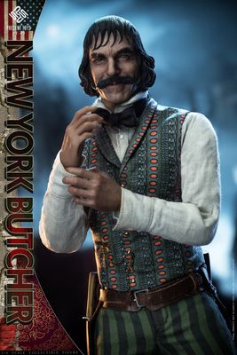 Figurine d'Action Gangs of New-York Le Boucher Daniel D.ay Lewis Version Manteau Rouge PTSp49 Échelle 1/6