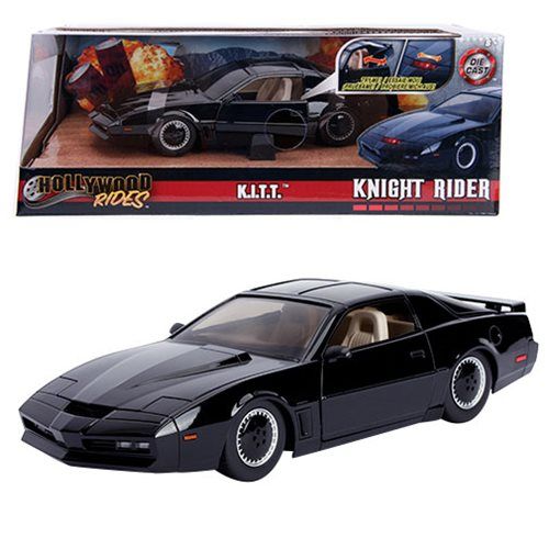 Knight Rider Hollywood Rides KITT 1982 Pontiac Trans Am 1/24 Scale Die-Cast Metal with Lights Vehicle