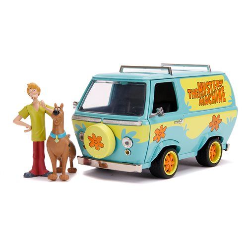 Scooby-Doo Mystery Machine with Scooby and Shaggy Figures 1/24 Die-Cast Metal Vehicle