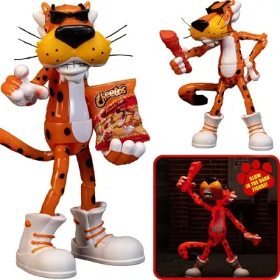Figurine d&#39;Action Cheetos Chester Cheetah Flamin&#39; Hot  phosphorescent  6 Pouces