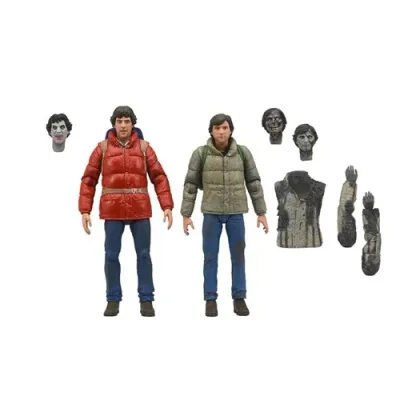 Figurine d&#39;Action Ensemble de 2 Le Loup-Garou de Londres Jack et David 7 pouces