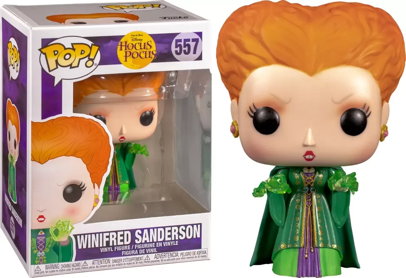 POP! Disney 557 Hocus Pocus Winifred with Magic Funko Figure