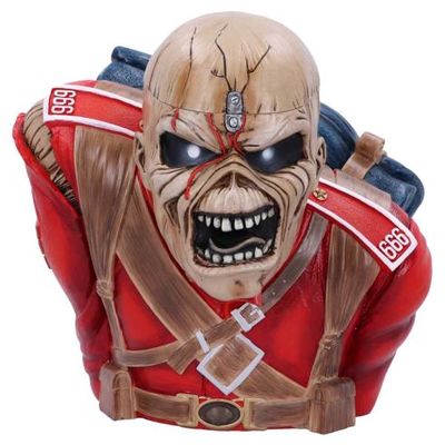 Iron Maiden Eddie The Trooper 10.4 Inch Bust Box
