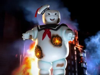 Ghostbusters Stay Puft Marshmallow Man Deluxe Burning Edition Soft Vinyl 12 Inch Statue