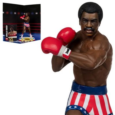 Figurine Posée Rocky 1976  Apollo Creed Édition Platine Wave 1 Movie Maniacs 6 Pouces