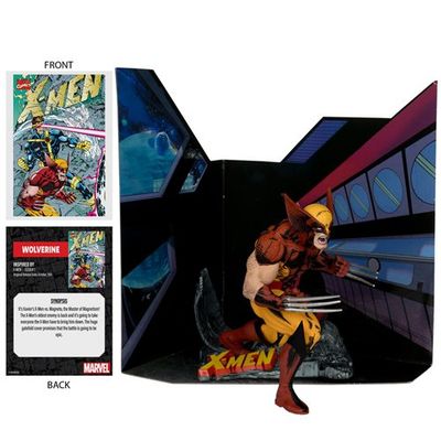 Figurine Posée Marvel Wave 1 Wolverine X-Men #1 Échelle 1/10 Avec Décor