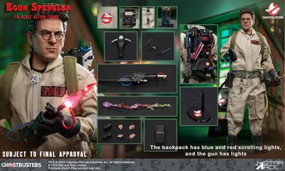 Figurine d&#39;Action Ghostbusters 1984 Egon Spengler Échelle 1/6
