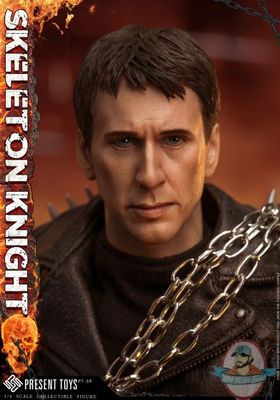 Ghost Rider Skeleton Knight PT-SP59 1/6 Scale with Nicolas Cage Head Action Fiigure