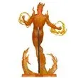 Figurine Posée Marvel Wave 7 Human Torch Marvel 2-In-One: Thing &amp; Human Torch #10 Échelle 1/6  avec scène et bande dessinée