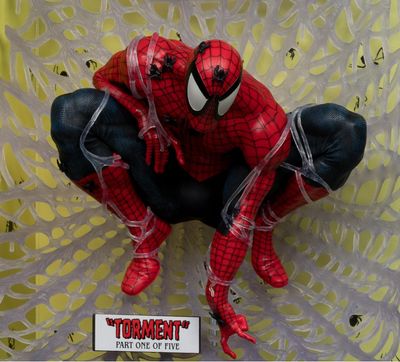Figurine Posée Marvel Wave 6 Spider-Man #1 Spider-Man Échelle 1/6  avec scène et bande dessinée