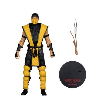Figurine d&#39;Action Mortal Kombat  Klassics Wave 1 Scorpion 7 Pouces