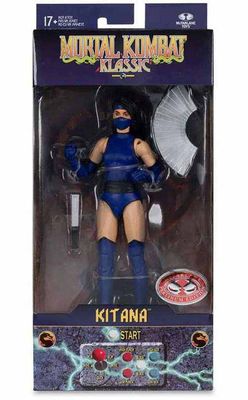 Figurine d&#39;Action Mortal Kombat  Klassics Wave 1 Kitana 7 Pouces Platinum