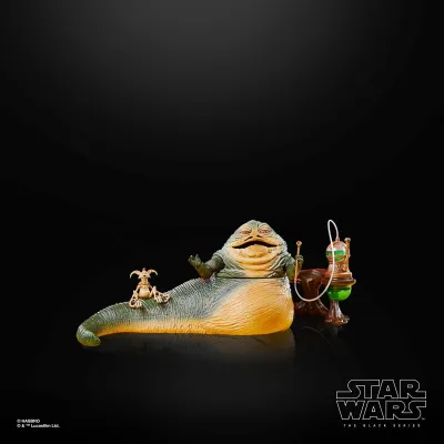 Figurine d'Action Star Wars Black Series Le Retour du Jedi Jabba the Hutt et Salacious B. Crumb Échelle 6 Pouces Hasbro Pulse Exclusif