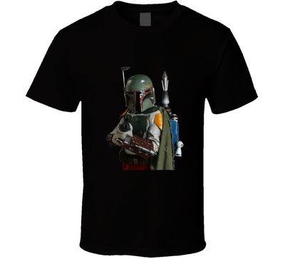 T-shirt Star Wars Boba Fett Avertissement Style Rétro Vintage