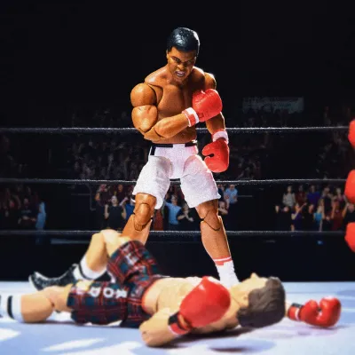 WWE Ultimate Edition Muhammad Ali Set of 2 Mattel Creation Exclusive Action Figure