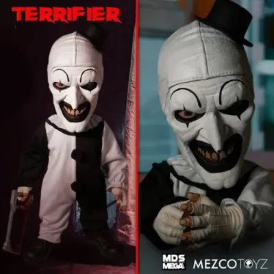 Figurine d'Action Méga Grandeur avec Son Terrifier Art le Clown 15 Pouces