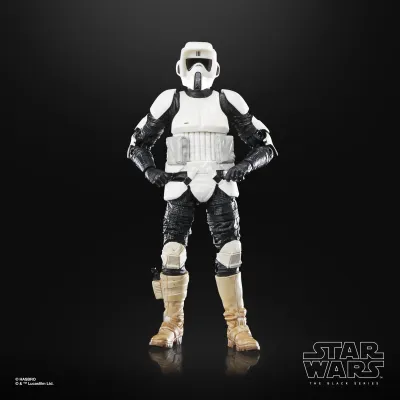 Figurine d'Action Star Wars 40ièmes Anniversaire Le Retour du Jedi Black Series Biker Scout 6 Pouces