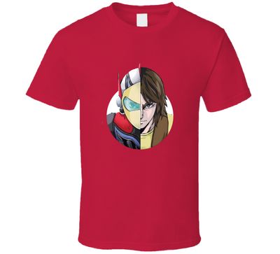Goldorak Grendizer Ufo Robot Actarus Duke Fleed Half And Half Vintage Retro Style Vintage Retro Style T-shirt