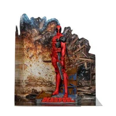 Figurine Posée Marvel Wave 1 Deadpool The New Mutants #98 Échelle 1/10 Avec Décor