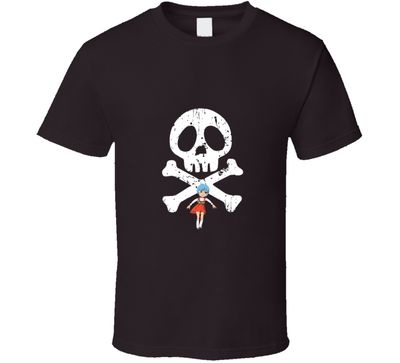 Albator Captain Harlock Logo And Stelie Vintage Retro Style T-shirt