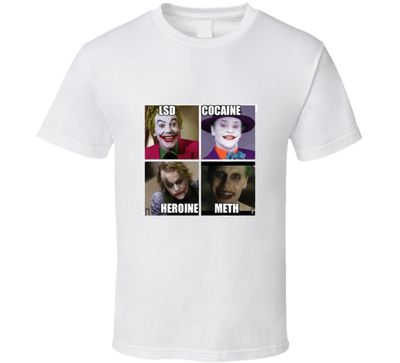 Joker On Drugs Through The Time Vintage Retro Style T-shirt
