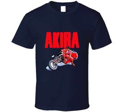 T-shirt Akira Keneda sur sa Moto Style Rétro Vintage