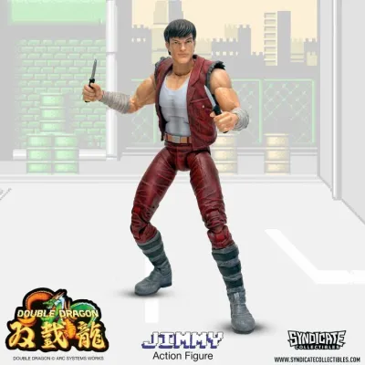 Figurine d'Action Double Dragon Jimy Lee 7 Pouces