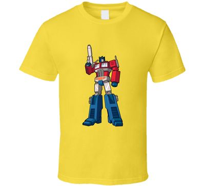 Transformers Optimus Prime Stand Up Vintage Retro Style T-shirt