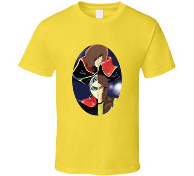 Albator Captain Harlock Space Pirate And Actarus Duke Fleed Goldorak Grendizer Team Retro Vintage Style T-shirt And Apparel  T Shirt