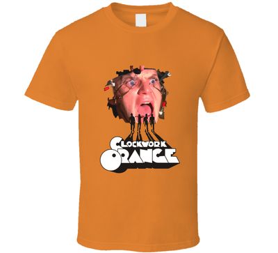 T-shirt Orange Mécanique Alex Delarge Ludovico Style Rétro Vintage