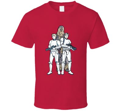 Star Wars Chewbacca, Luke Skywalker And Han Solo In Stormtrooper Disguise  T Shirt