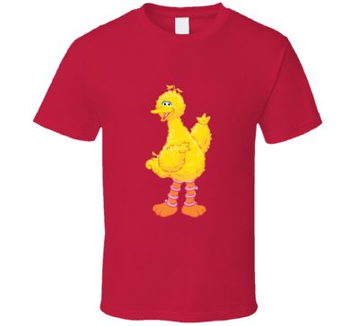Sesame Street Big Bird Vintage Retro Style T-shirt