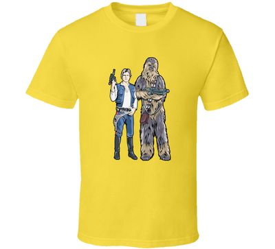 Star Wars Chewbacca And Han Solo Classic Vintage Retro Style Vintage Retro Style T-shirt