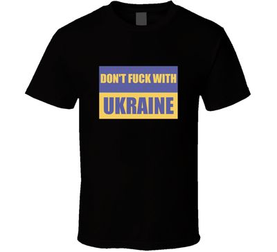 Ukraine Flag Don't Fu.. With Ukraine Vintage Retro Style T-shirt