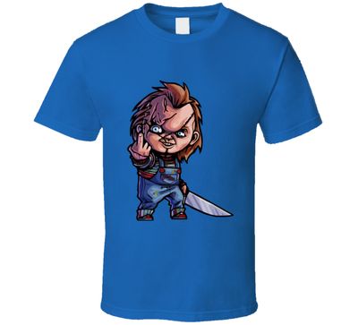 Child's Play Chucky Fu.. You Vintage Retro Style T-shirt